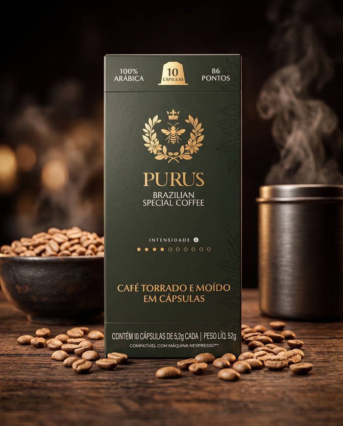 Puro Coffee Cápsulas, embalagem original
